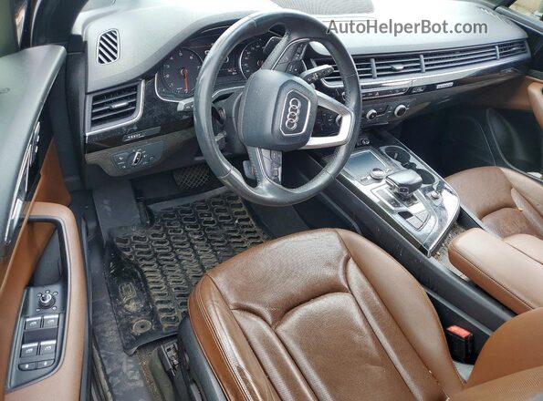 WA1LHAF77HD051168 2017 AUDI Q7 Blue Dashboard view