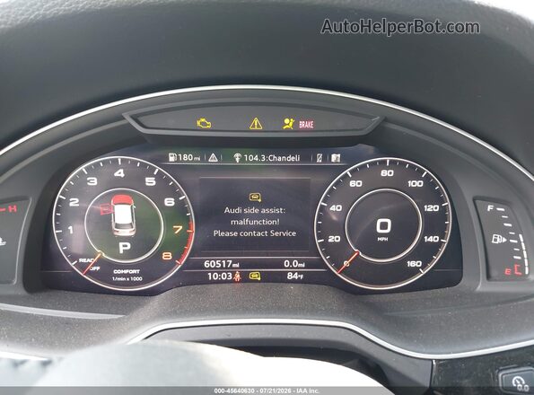 WA1LHAF77HD052305 2017 AUDI Q7 Gray უკანა სავარძლების ხედი