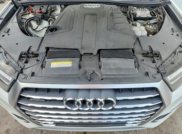 WA1LHAF77JD035283 2018 AUDI Q7 White Engine compartment view