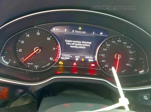 WA1LHAF78HD036162 2017 AUDI Q7 Silver ხელსაწყოთა პანელის ხედი