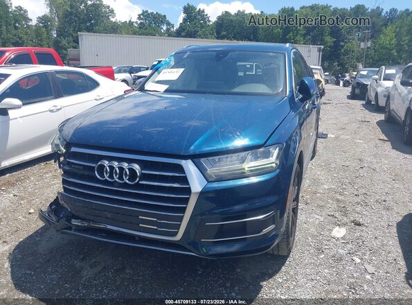 WA1LHAF78JD021862 2018 AUDI Q7 Blue Front left