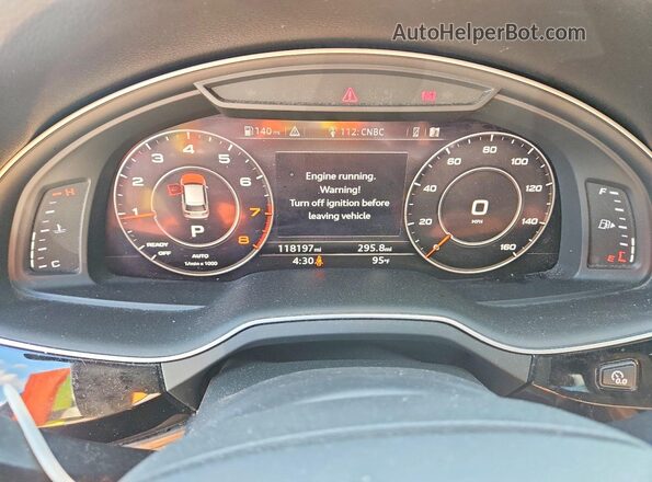 WA1LHAF79HD043153 2017 AUDI Q7 Black Вид щитка приладів