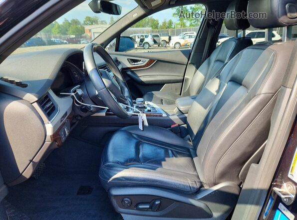 WA1LHBF74KD021462 2019 AUDI Q7 Black Вид салону спереду