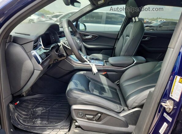 WA1LJAF75MD025263 2021 AUDI Q7 Blue Widok wnętrza z przodu