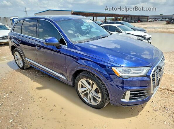 WA1LJAF75MD025263 2021 AUDI Q7 Blue Przód prawy