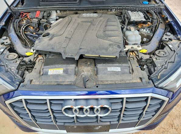 WA1LJAF75MD025263 2021 AUDI Q7 Blue Widok komory silnika