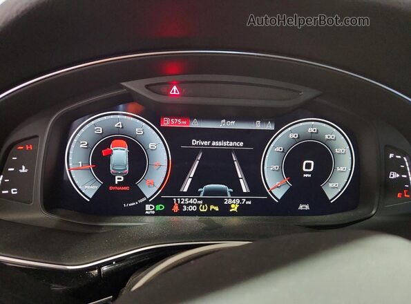 WA1LJAF79MD022396 2021 AUDI Q7 Silver Вид щитка приладів