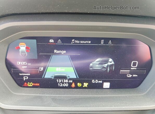 WA1LUBFZ1RP046910 2024 AUDI Q4 Белый Вид щитка приборов