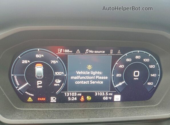 WA1LUBFZ8RP077541 2024 AUDI Q4 Black Widok zestawu wskaźników