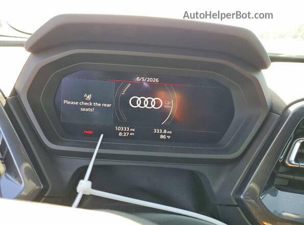 WA1LUBFZ8SP043833 2025 AUDI Q4 Blue Вид щитка приладів