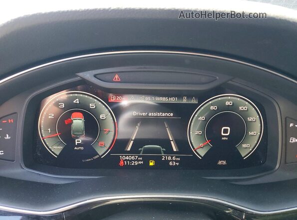 WA1LXAF75MD013614 2021 AUDI Q7 Black Սարքավորումների վահանակի տեսք