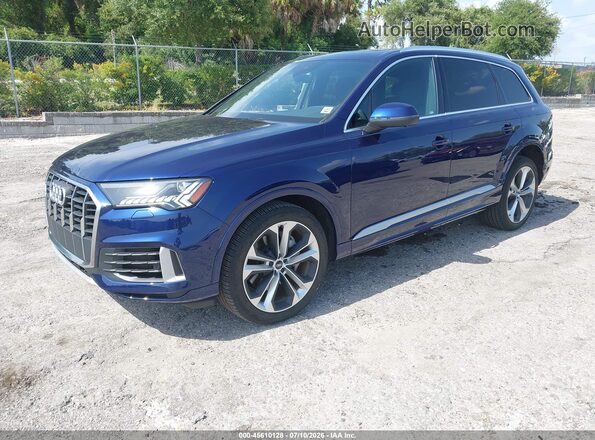 WA1LXAF76MD011922 2021 AUDI Q7 Dark Blue Front left