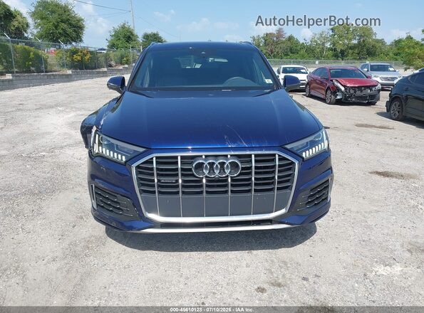 WA1LXAF76MD011922 2021 AUDI Q7 Dark Blue Instrument cluster view