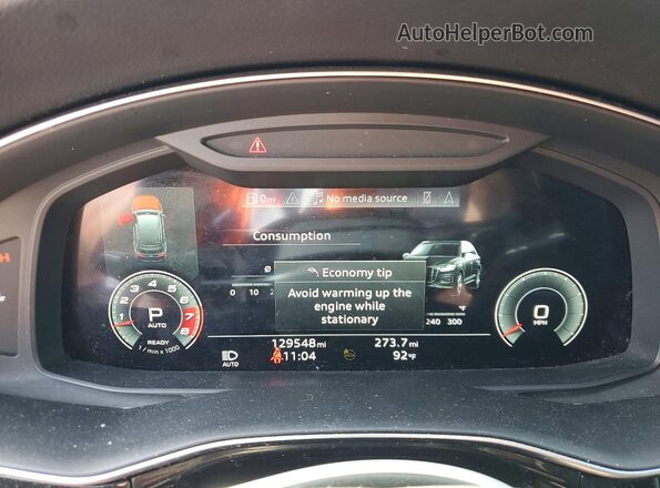 WA1LXAF76MD017607 2021 AUDI Q7 Gray Widok zestawu wskaźników
