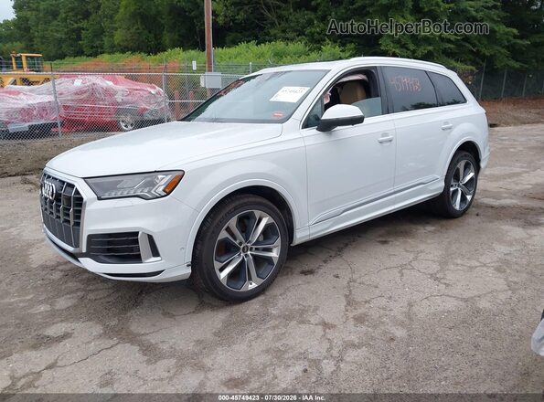WA1LXBF73PD016960 2023 AUDI Q7 White Առջևի ձախ երեք քառորդ տեսարան