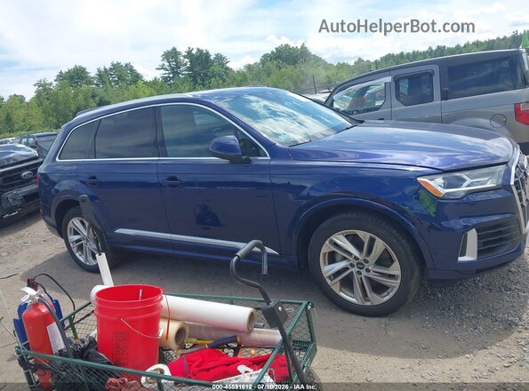 WA1LXBF79ND008097 2022 AUDI Q7 Blue უკანა სალონის ხედი
