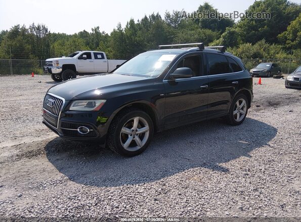 WA1M2AFP9HA052457 2017 AUDI Q5 Black Առջևի ձախ երեք քառորդ տեսարան