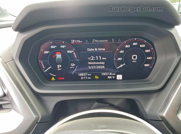 WA1M2BFZ0PP069487 2023 AUDI Q4 Gray Widok zestawu wskaźników