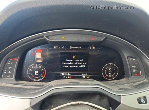 WA1MAAF72HD054147 2017 AUDI Q7 Gray Widok zestawu wskaźników