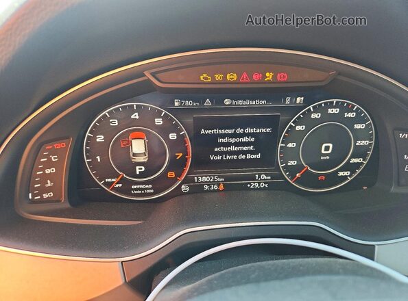 WA1MABF72HD016987 2017 AUDI Q7 Черный Вид щитка приборов