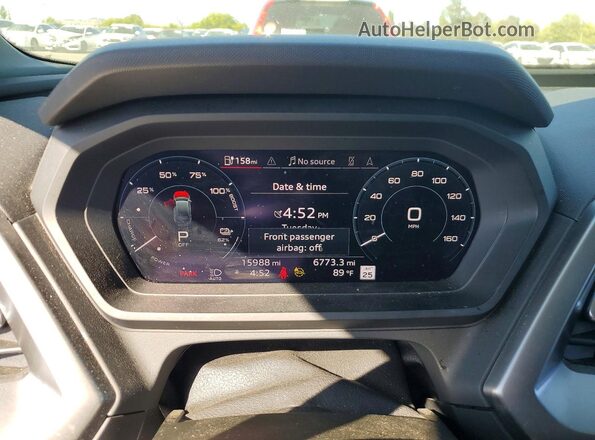WA1MUBFZ3RP038666 2024 AUDI Q4 White Widok zestawu wskaźników