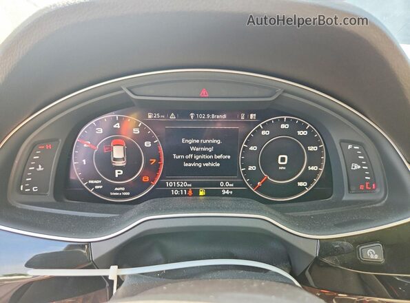 WA1VAAF70HD050098 2017 AUDI Q7 Silver ხელსაწყოთა პანელის ხედი