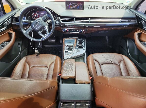 WA1VAAF70JD000226 2018 AUDI Q7 Green Вид панелі приладів