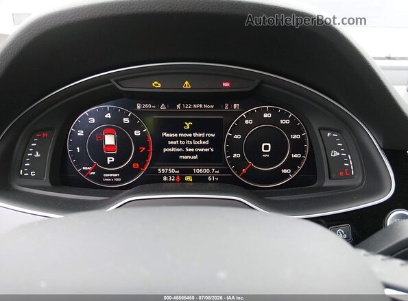 WA1VAAF70JD019312 2018 AUDI Q7 Black Vista de los asientos traseros