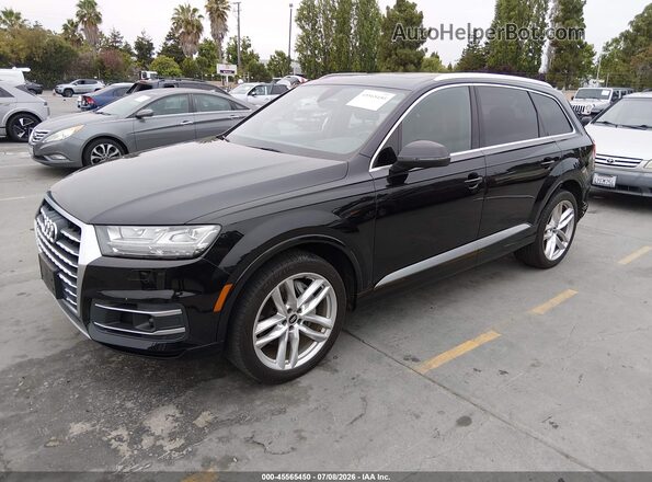 WA1VAAF70JD019312 2018 AUDI Q7 Black Vista tres cuartos delantera izquierda