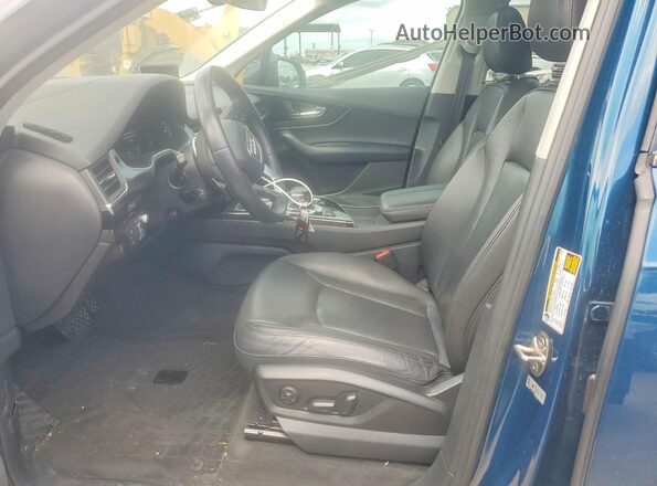 WA1VAAF70KD029422 2019 AUDI Q7 Turquoise წინა სალონის ხედი