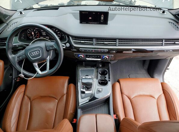 WA1VAAF71JD037690 2018 AUDI Q7 Black წინა პანელის ხედი