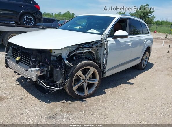 WA1VAAF71KD005419 2019 AUDI Q7 White Առջևի ձախ երեք քառորդ տեսարան