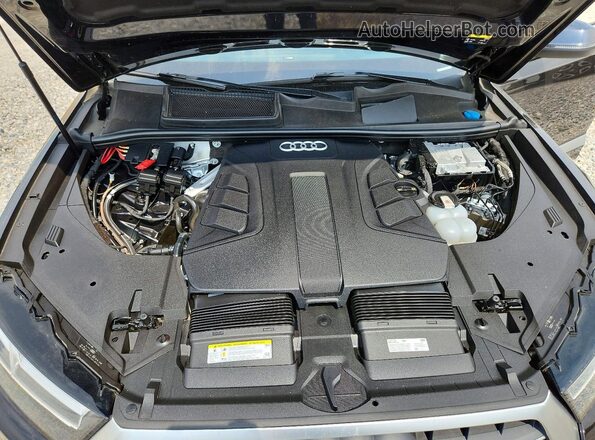 WA1VAAF71KD014931 2019 AUDI Q7 Black ძრავის განყოფილების ხედი