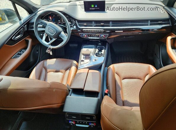WA1VAAF71KD014931 2019 AUDI Q7 Black წინა პანელის ხედი