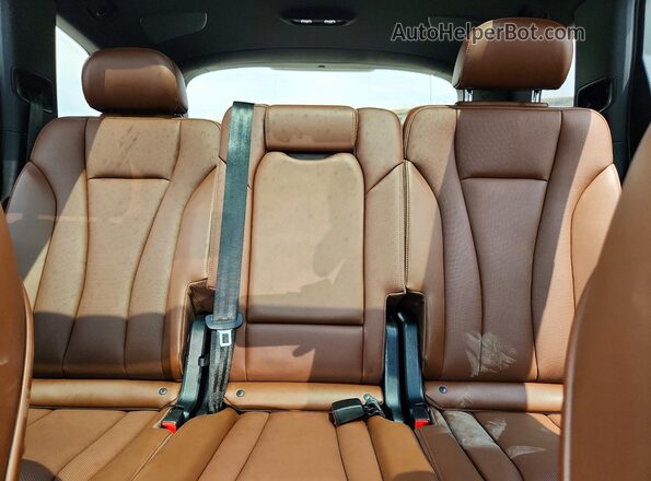 WA1VAAF71KD014931 2019 AUDI Q7 Black უკანა სავარძლების ხედი