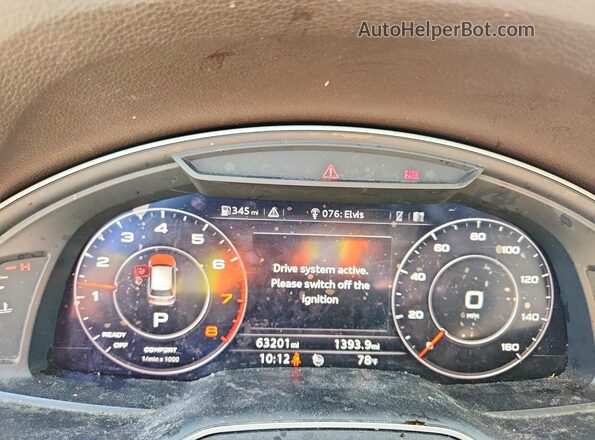WA1VAAF71KD018221 2019 AUDI Q7 Gold Widok zestawu wskaźników