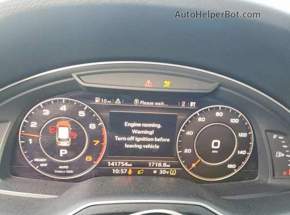 WA1VAAF72HD010685 2017 AUDI Q7 Белый Вид щитка приборов
