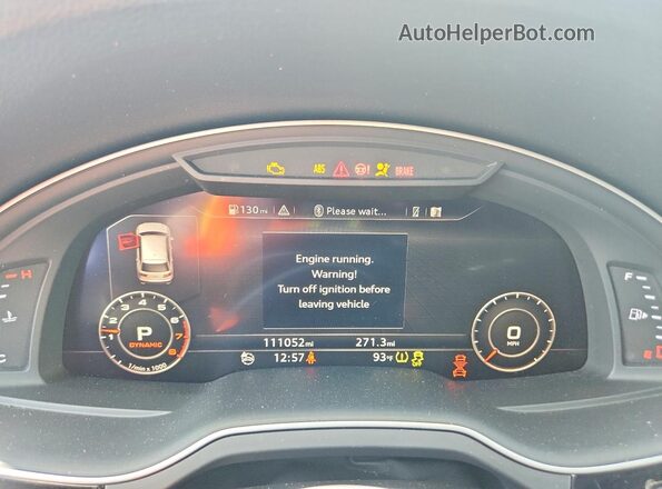 WA1VAAF72HD035974 2017 AUDI Q7 Gray Instrument cluster view