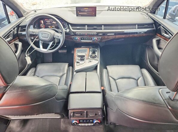 WA1VAAF72JD006285 2018 AUDI Q7 White Widok deski rozdzielczej