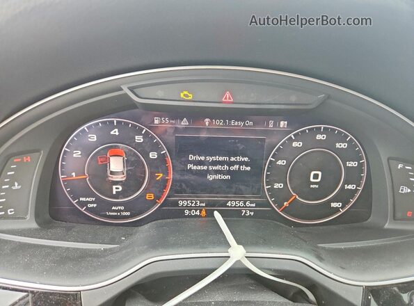 WA1VAAF72KD007597 2019 AUDI Q7 Black Вид щитка приладів