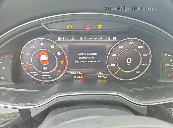 WA1VAAF73HD046935 2017 AUDI Q7 White Սարքավորումների վահանակի տեսք