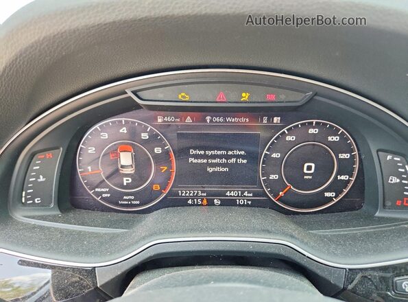 WA1VAAF73JD016906 2018 AUDI Q7 Белый Вид щитка приборов