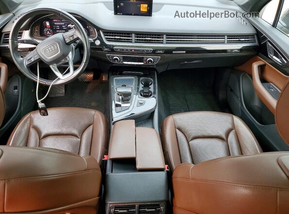WA1VAAF74HD029304 2017 AUDI Q7 Blue Առջևի վահանակի տեսք