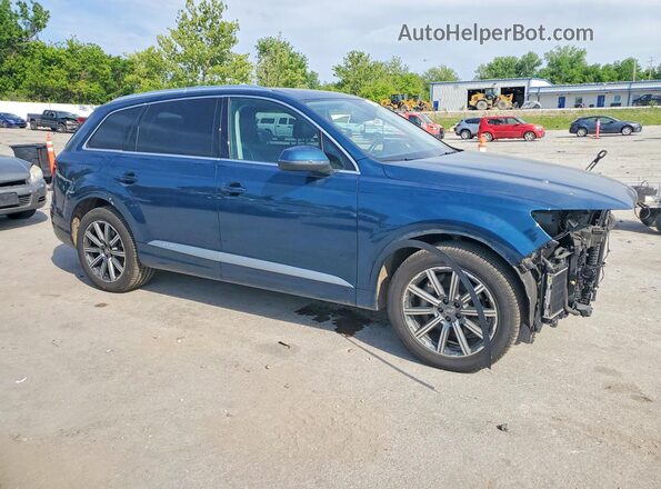 WA1VAAF74KD021789 2019 AUDI Q7 Blue Передня права чверть