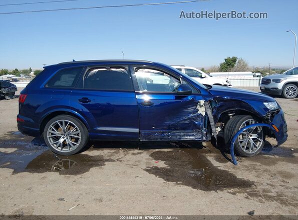WA1VAAF74KD035580 2019 AUDI Q7 Blue უკანა სალონის ხედი