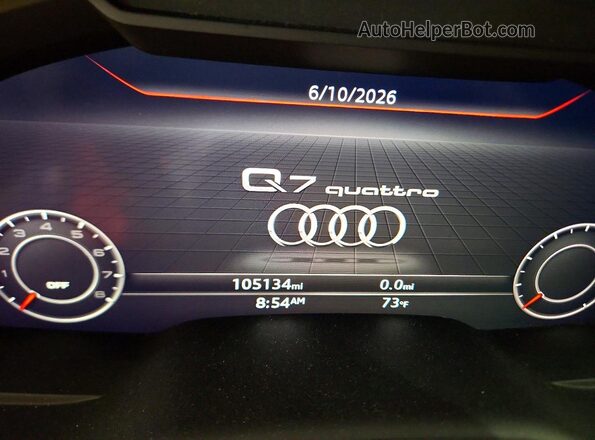 WA1VAAF75JD018074 2018 AUDI Q7 Gray Սարքավորումների վահանակի տեսք