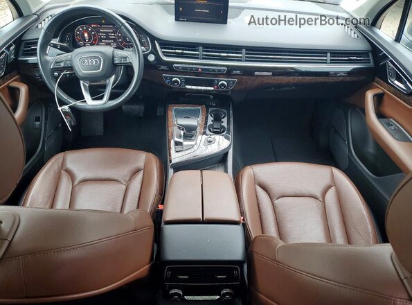 WA1VAAF75JD041628 2018 AUDI Q7 Black Առջևի վահանակի տեսք
