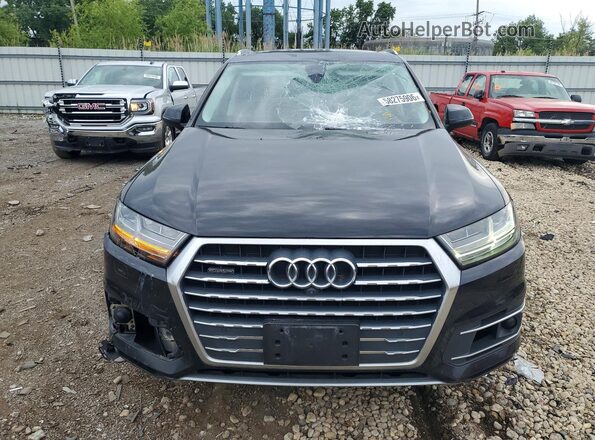 WA1VAAF75JD041628 2018 AUDI Q7 Black Դիմացի տեսք