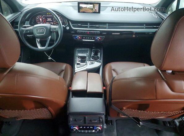 WA1VAAF75JD052385 2018 AUDI Q7 White წინა პანელის ხედი
