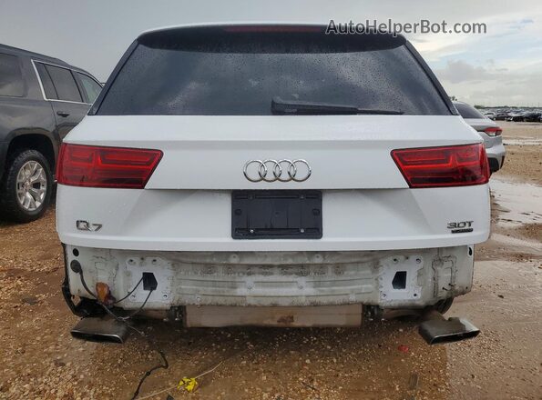 WA1VAAF75JD052385 2018 AUDI Q7 White უკანა ხედი